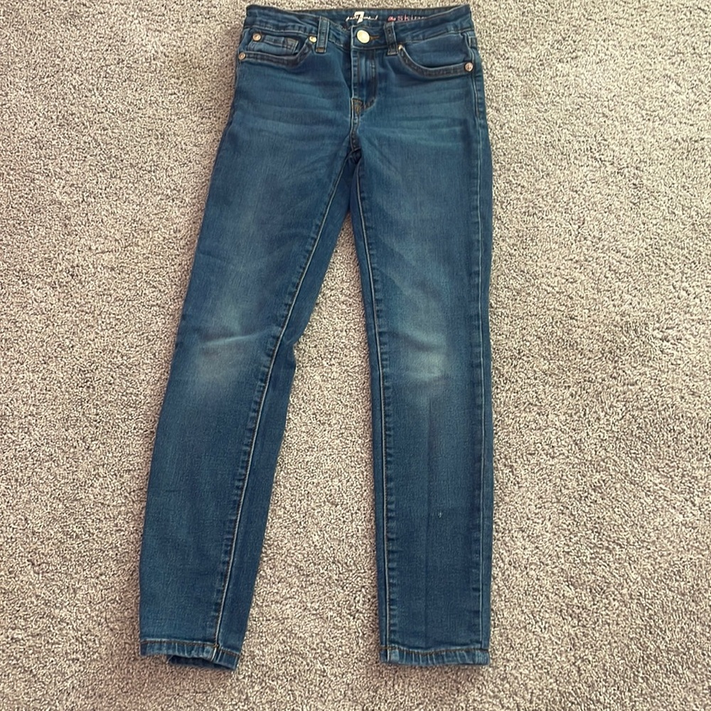 7 for all mankind skinny girls jeans size 10